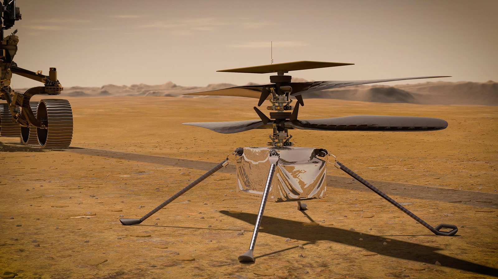 Drone on Mars could be used for solar panel cleaning